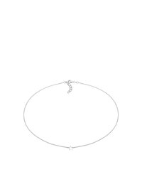 Sølv halskæde med en fin kæde, der har en lille stjerne pendentiv. Glat metallisk finish og justerbar lukning med flere længdeindstillinger.