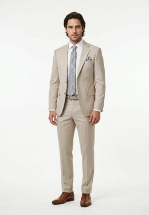 Real Guys, SET BESTEHEND AUS KRAWATTE UND EINSTECKTUCH - Einstecktuch - beige