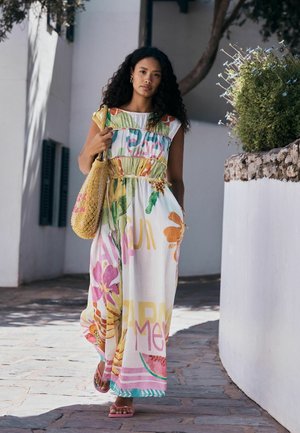 Next, PETITE FIT - TIE SIDE MIDI SUMMER DRESS . - Maxi šaty - multi print
