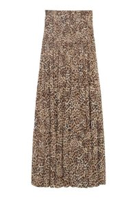 Mango LEOPARD-PRINT - Pliceret nederdel /Nederdele med folder - brown
