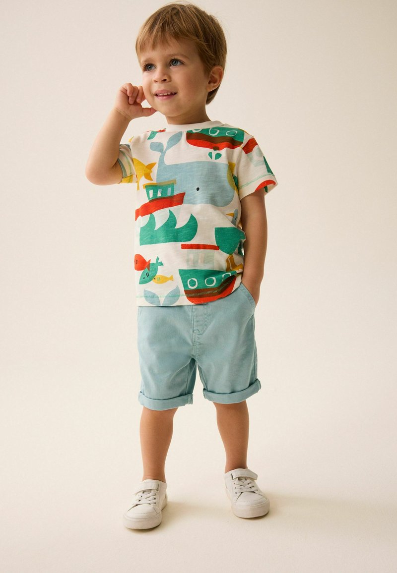 Next REGULAR FIT - Jeansshorts - light blue
