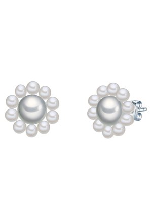 PERLEN SÜßWASSER ZUCHTPERLEN - Earrings - silberfarben