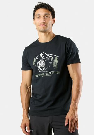 Swedemount FOREST  - Print T-shirt - black