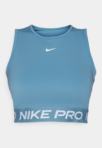 CROP TANK - Top - smokey blue/white