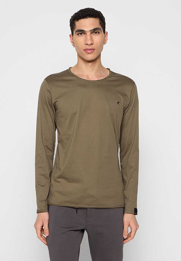 Replay Longsleeve olijfgroen