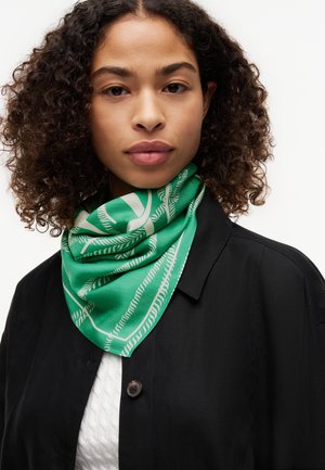 Tommy Hilfiger, SCRIPT SQUARE - Fulár - spring emerald