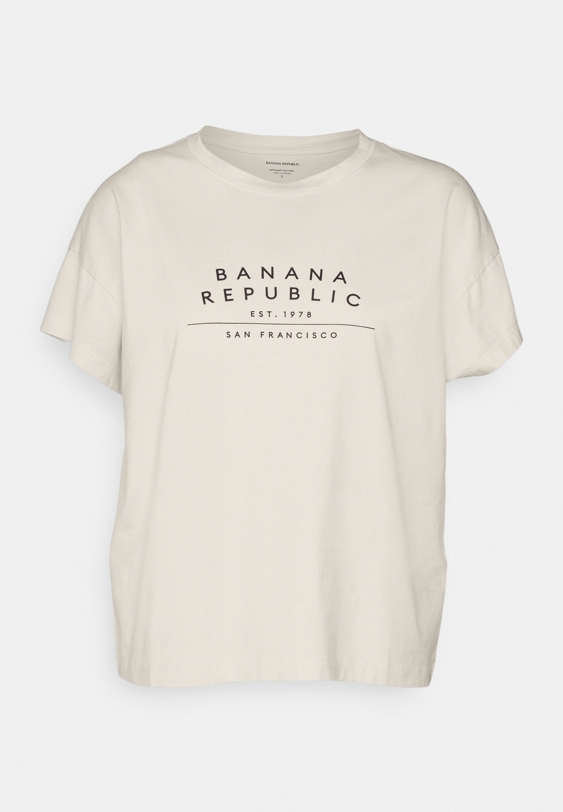 Banana Republic Graphic Tee Tshirt print Transition cream, Dames, Maat: XXS, Crème