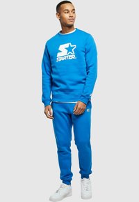 Starter LOGO CREWNECK - Sweatshirt - blue