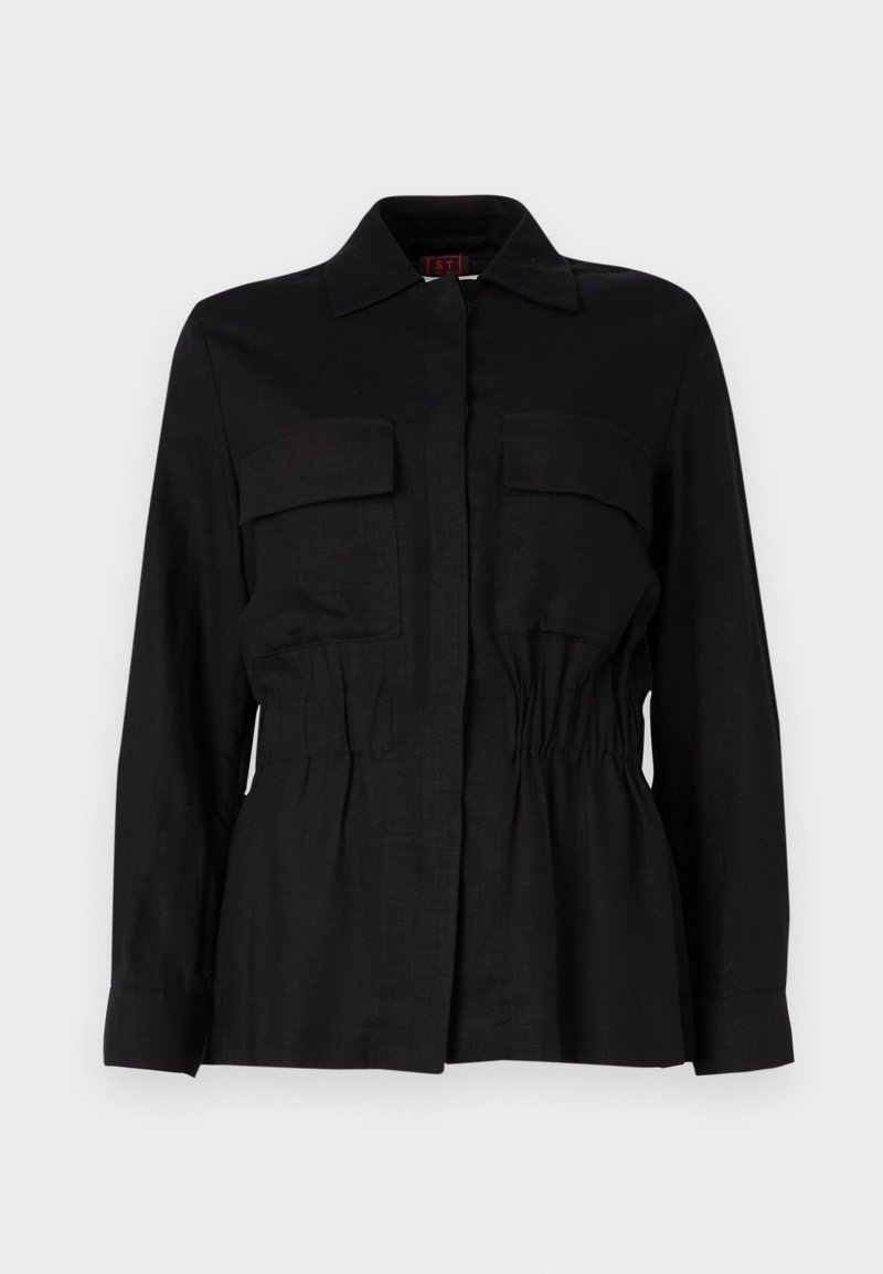 Stefanel Lichte jas zwart