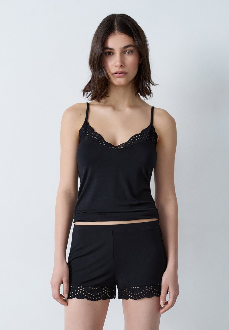 Etam JOSEPHINE - Pyjamabroek - Black