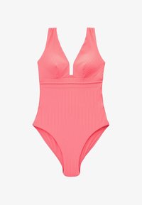 Unselected, coral pink rib