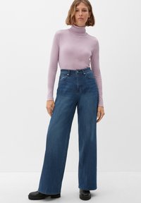 s.Oliver SURI: WIDE LEG MIT GLITZERGARN - Jeansy Dzwony