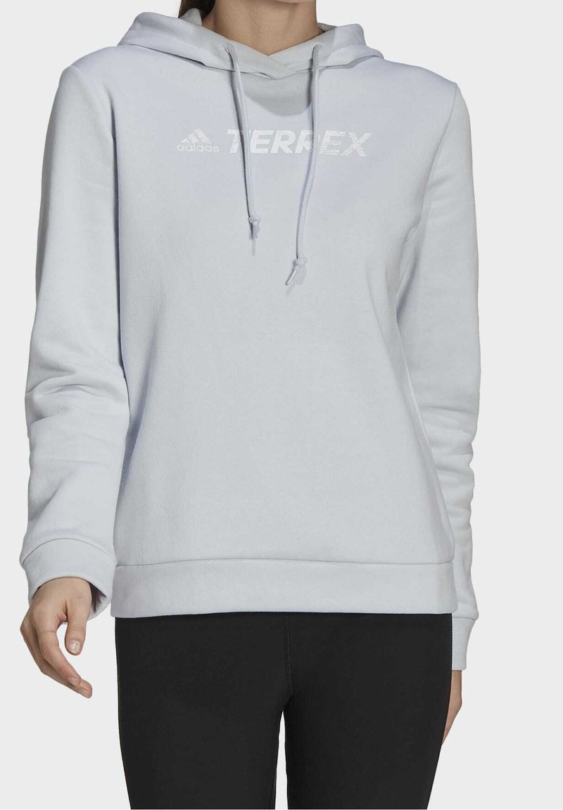 adidas Performance Mikina s kapucí - blue