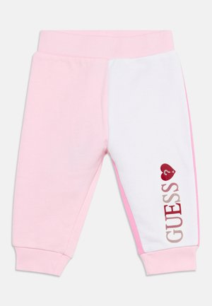 Guess, BABY TODDLER KIDS FRENCH REGULAR PANTS - Παντελόνι φόρμας - pink