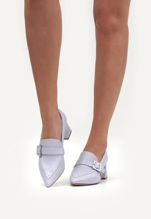 Pantofi clasici cu toc - lt blue perl