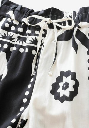 Next WIDE LEG WITH - Trousers - monochrome