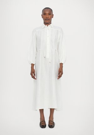 ANN LONG DRESS - Skjortekjole - white