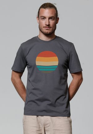 Print T-shirt - anthracite