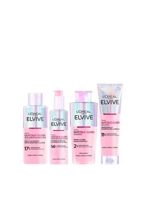 ELVIVE GLYCOLIC GLOSS - BEAUTY ROUTINE - 4 PACK - Kit capelli - l oreal elvive glycolic gloss beauty routine