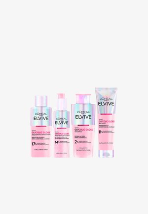 L'Oréal Paris ELVIVE GLYCOLIC GLOSS - BEAUTY ROUTINE - 4 PACK - Kit capelli - l oreal elvive glycolic gloss beauty routine