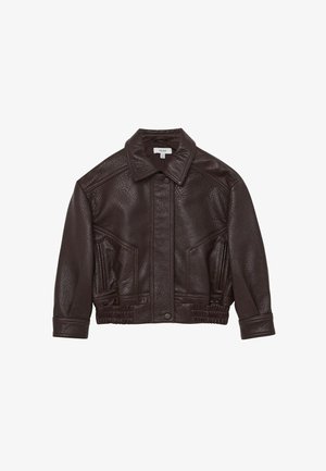 KIARA - Leren jas - burgundy