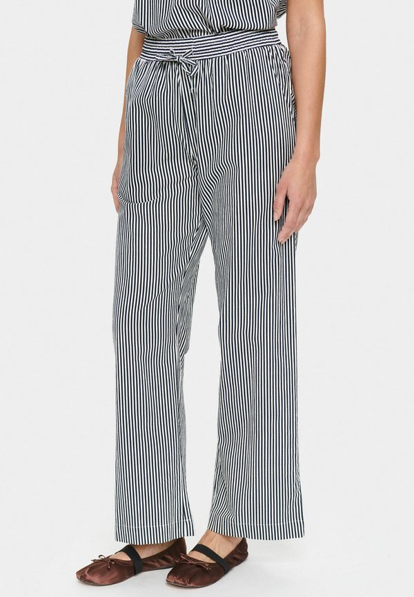 ZALINDASZ STRIPE - Stoffhose - ice nightsky stripe