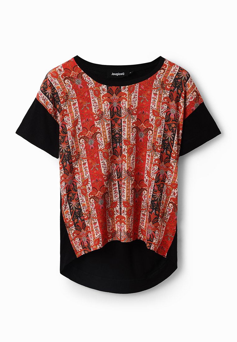 Desigual T-shirt print zwart