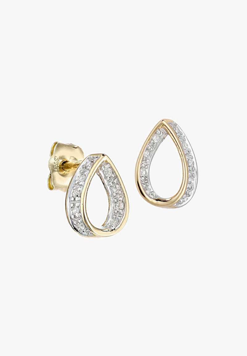 DIAMANT L'ÉTERNEL TEARDROP DESIGN STUD - Earrings - yellow gold