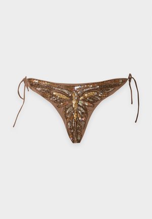 Jaded London, ALULA EMBELLISHED BOTTOMS - Κάτω μέρος μπικίνι - brown