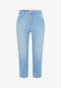 Selected, used bleached blue