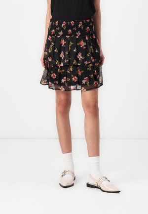 VMSMILLA SMOCK SHORT SKIRT - Mini skirt - black