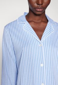 Lauren Ralph Lauren NOTCH COLLAR SLEEPSHIRT - Nachthemd - blue
