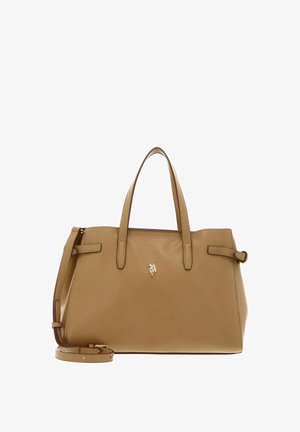 U.S. Polo Assn., GUILDFORD DOUBLE HANDLE BAG - Sac à main - camel yellow
