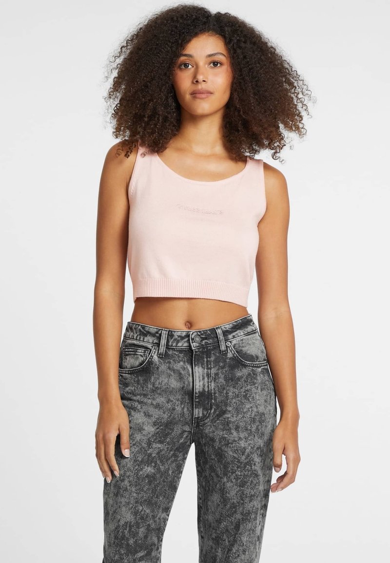 Guess Jeans U-AUSSCHNITT - Top - hellrose