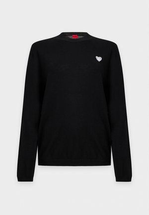 HUGO, SESSIRIA - Pullover - black