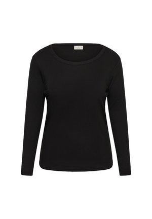 Kaffe Curve, KCCARINA LONG SLEEVE - Maglietta a manica lunga - black deep