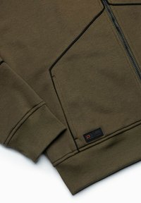 Ombre Felpa con zip - olive