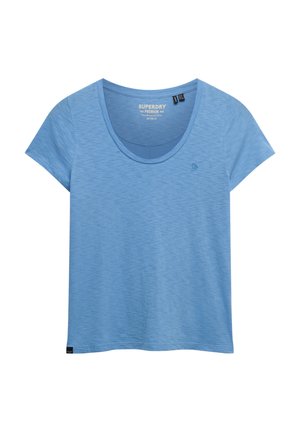 Superdry & Co, SUPERDRY STUDIOS SCOOP NECK T-SHIRT.. - T-shirts basic - bluebell