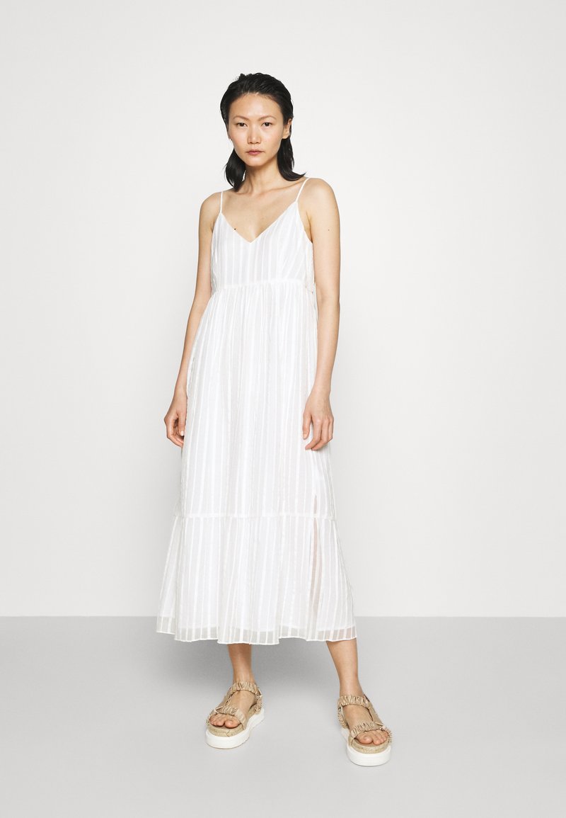 Club Monaco TIERED DRESS Freizeitkleid white/weiß Zalando.de