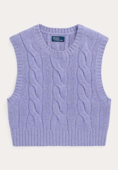 Polo Ralph Lauren CROPPED CABLE WOOL-CASHMERE JUMPER - Pullover - taylor purple