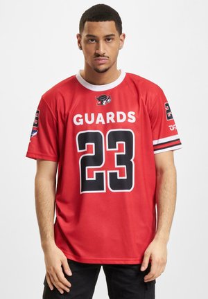 SHOP EUROPEAN LEAGUE OF FOOTBALL HELVETIC GUARDS FAN - Print T-shirt - red