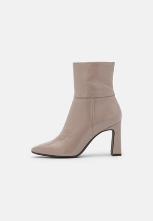 High heeled ankle boots - taupe
