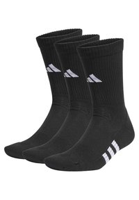 adidas Performance CUSHIONED CREW 3 PAIRS - Calcetines de deporte - black