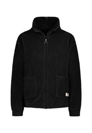 FLAUSCHIGE MIT AUFGESETZTE TASCHEN  - Fleece jacket - schwarz