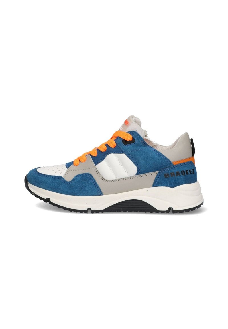 Braqeez MAXIME MAGIC  - Sneakers laag - blauw grijs oranje wit