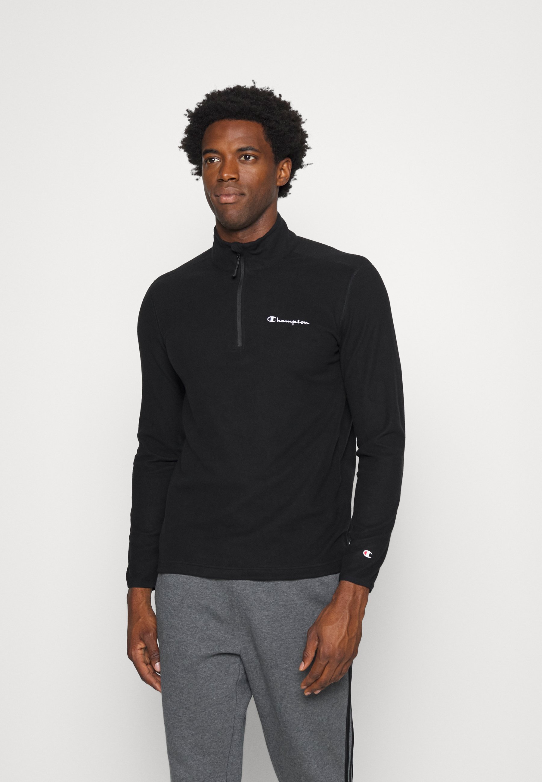 HALF ZIP - Forro polar - black/negro - Zalando.es