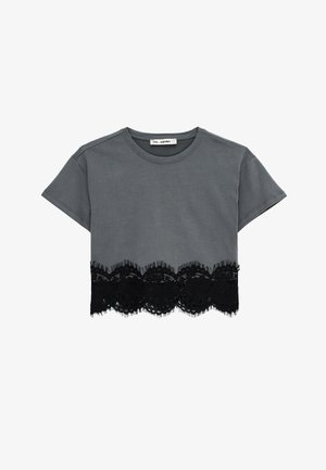 Koton, Print T-shirt - anthracite