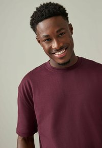 Next HEAVYWEIGHT - REGULAR FIT - T-shirts basic - burgundy red