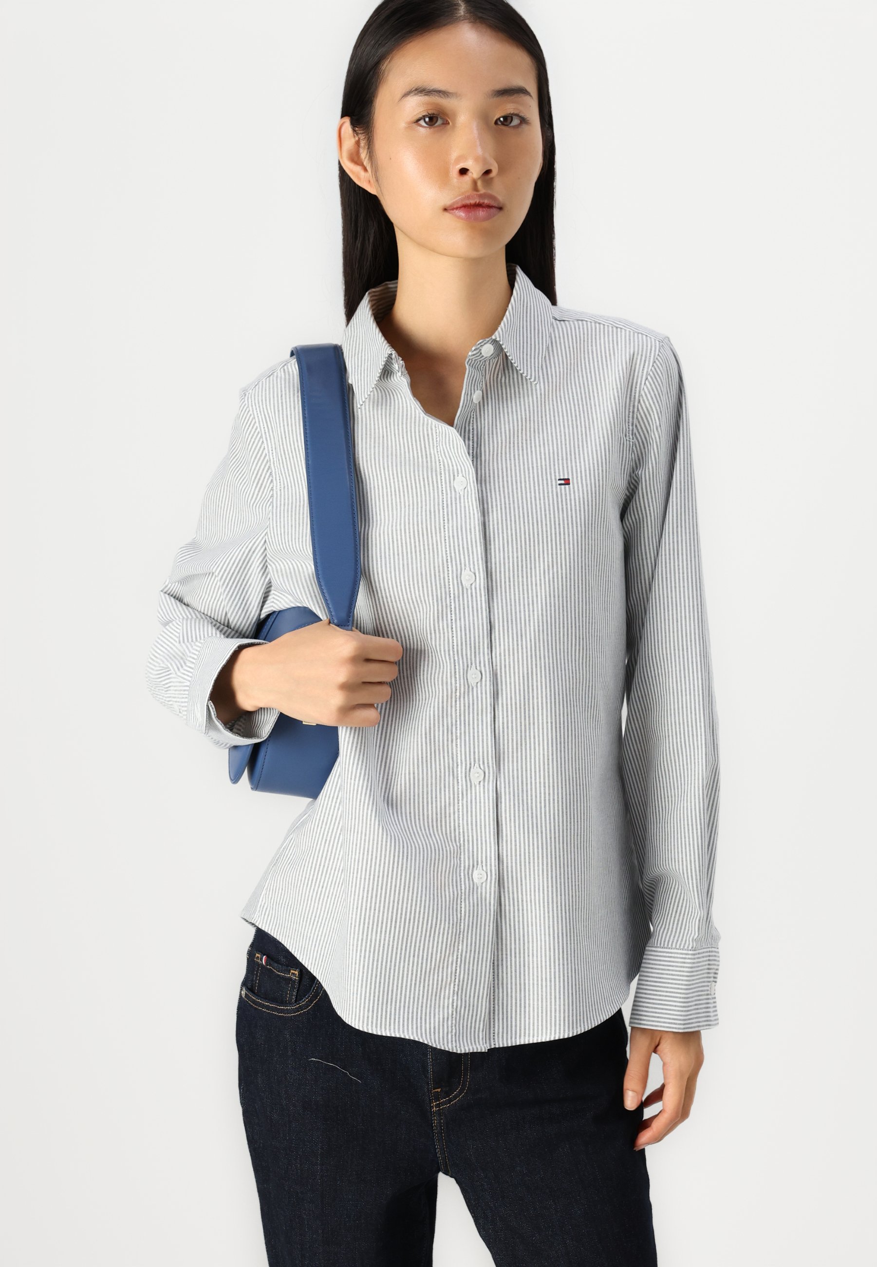 売れ筋商品|||トミー ヒルフィガー シャツ レディース トップス EASY FIT SHIRT - Button-down blouse - optic white Tommy Hilfiger EASY FIT SHIRT - Button-down blouse - optic