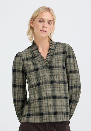 PULZ, PZELNA - Blouse - vetiver